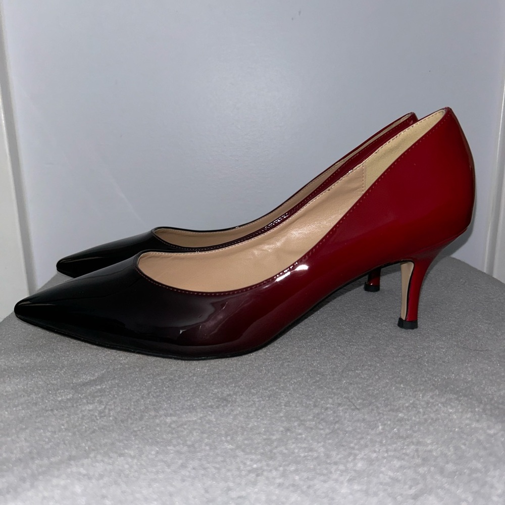 Women’s Black & Red Ombré Stiletto Pumps